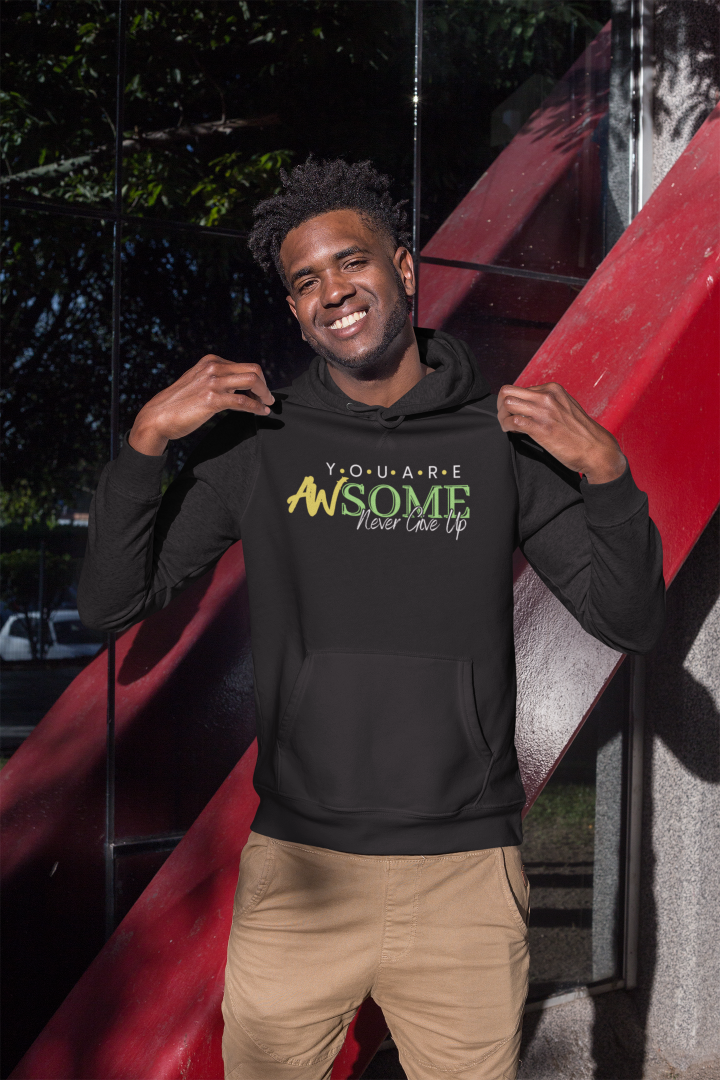 You Are Awesome Men's Hoodie - Shop Confidence