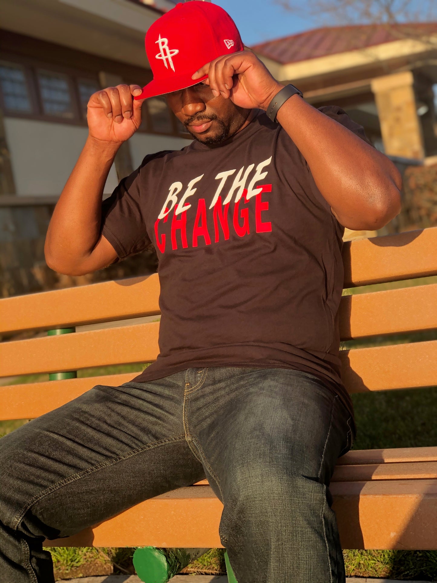 Be The Change Men's Black Tee | Limited Edition