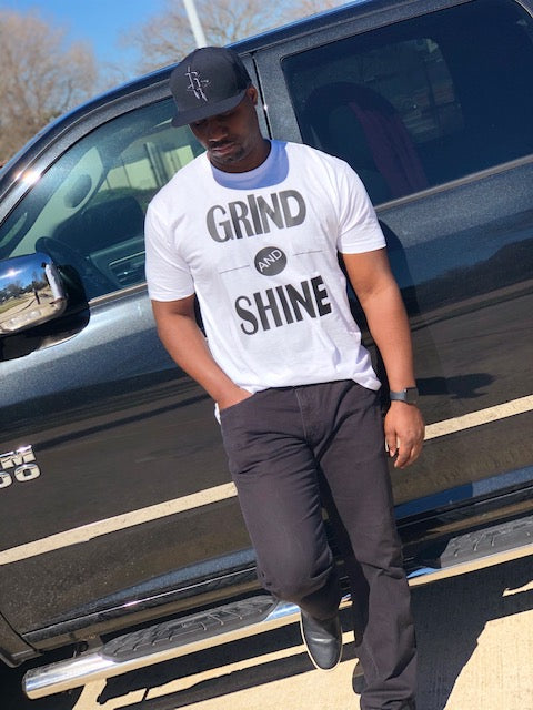 Grind and Shine Tee for Men - Hustle in Style