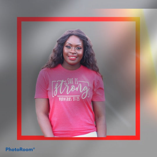 She Is Strong Women's Tee - Empower with Style!