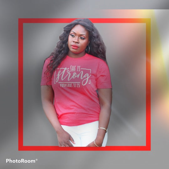 She Is Strong Women's Tee - Empower with Style!