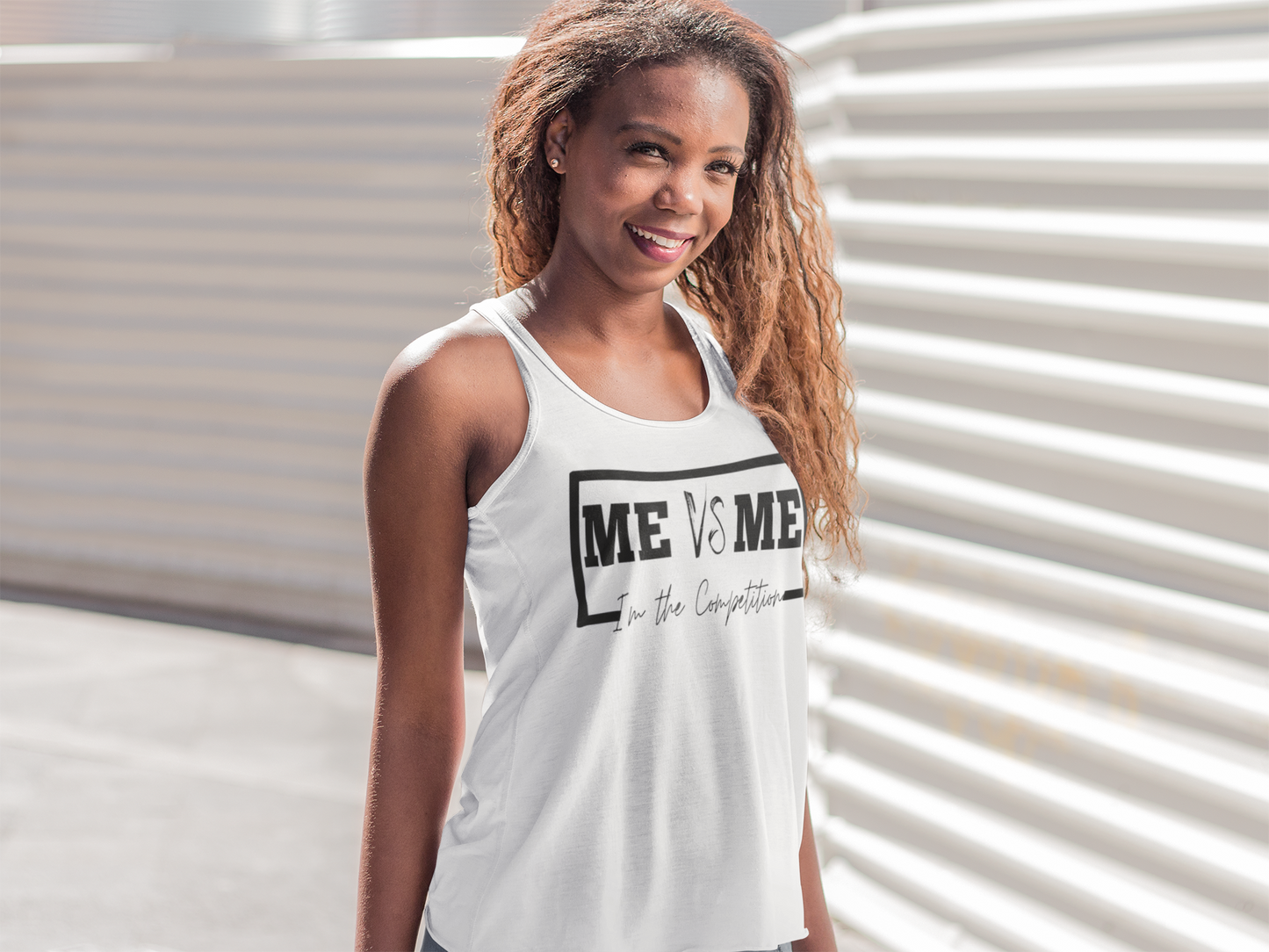Me vs. Me Women's Razorback Tank Top - Empower Your Workout