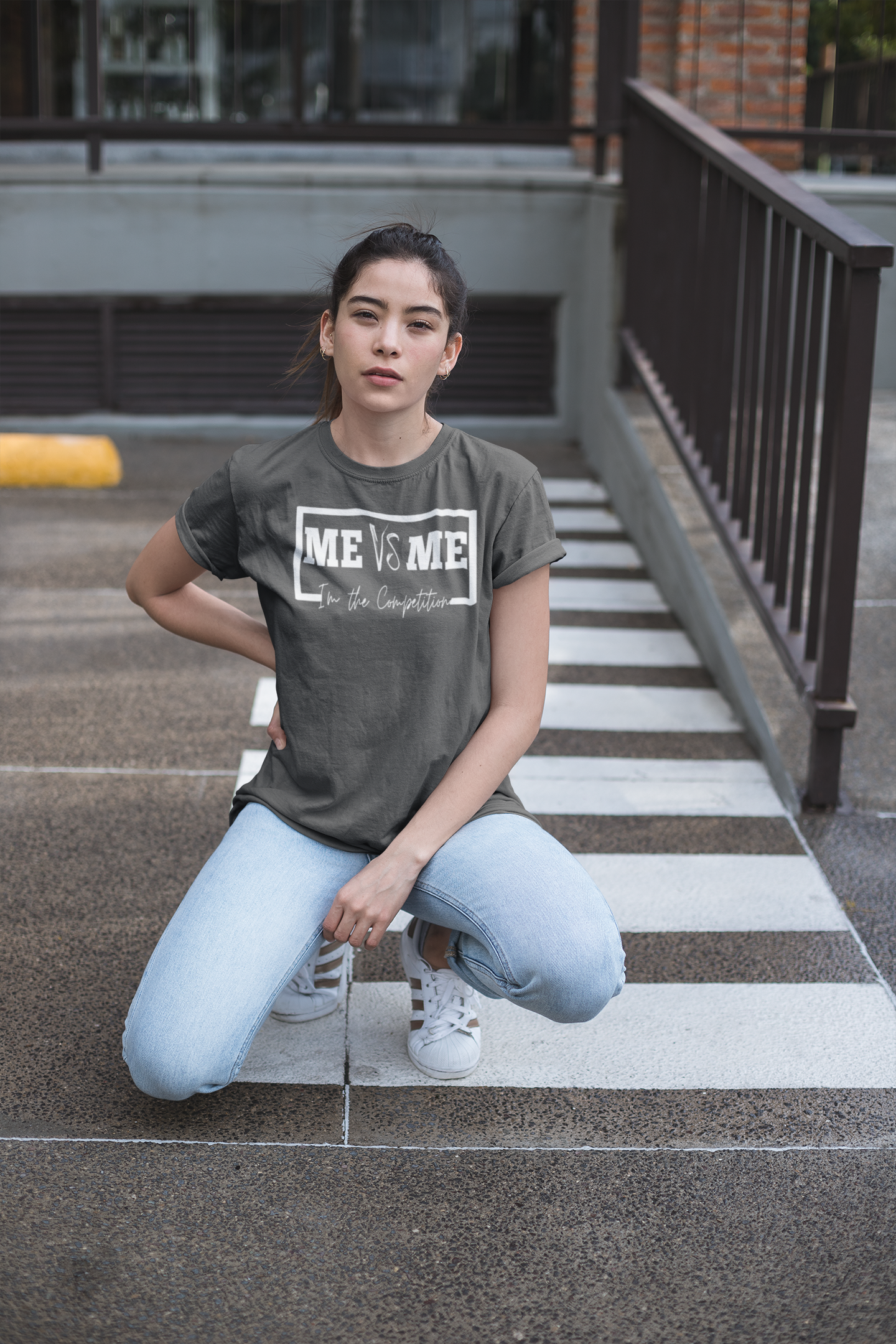 Me vs. Me Women's Tee - Empower Every Workout