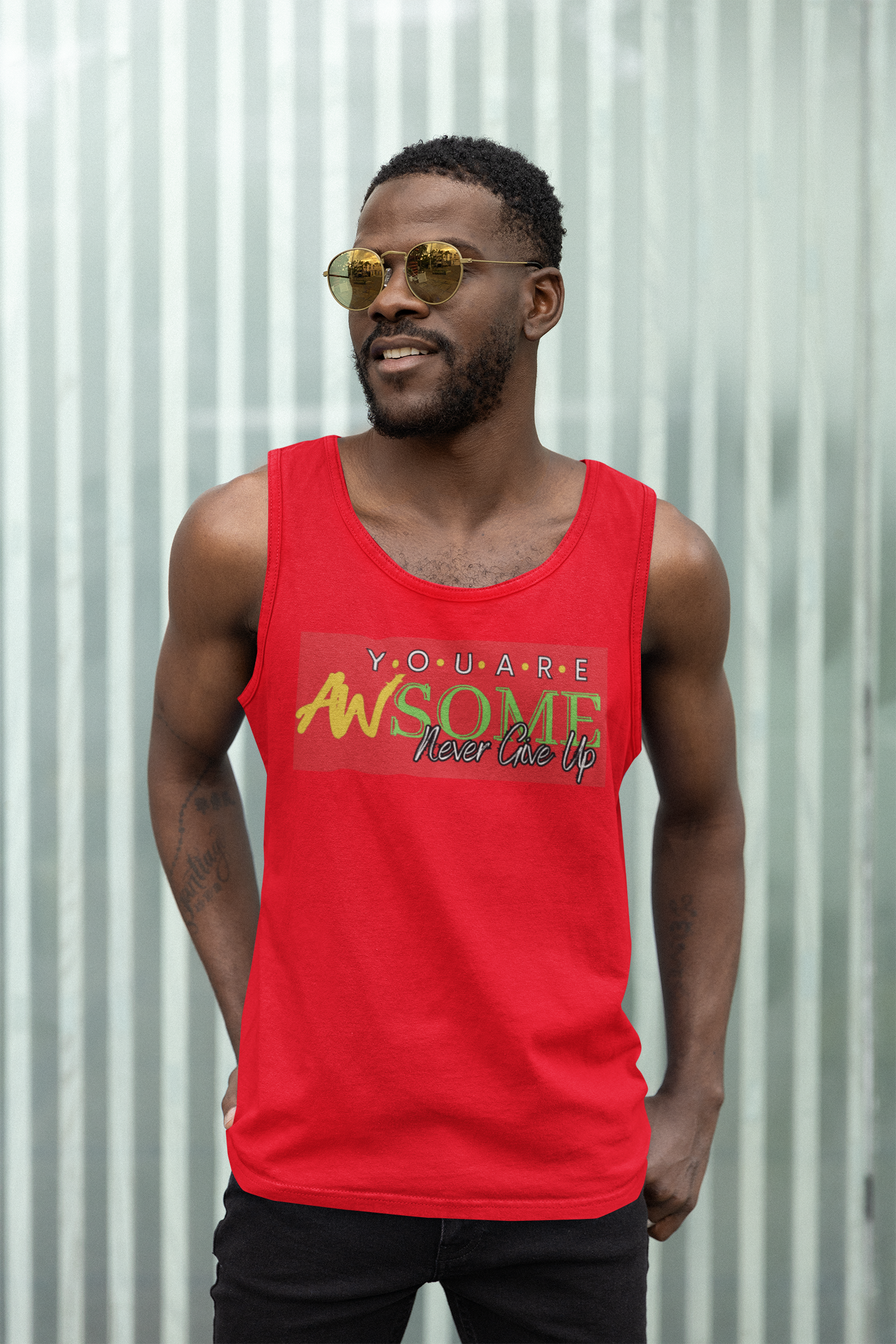 You Are Awesome Men's Tank Top - Shop Motivational Style