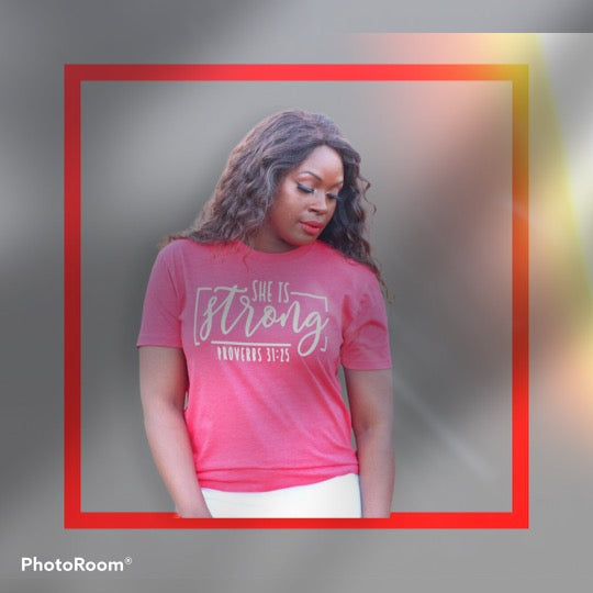 She Is Strong Women's Tee - Empower with Style!